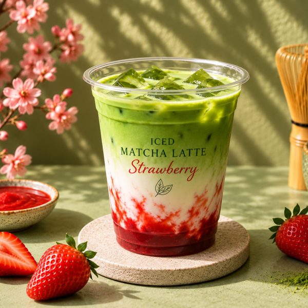 Iced Matcha Latte Strawberry